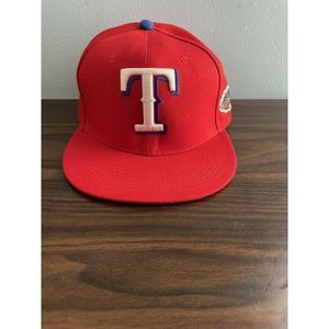 Texas Rangers  MLB All Star Game New Era 59Fifty Official Red Hat Sz 7 1/2